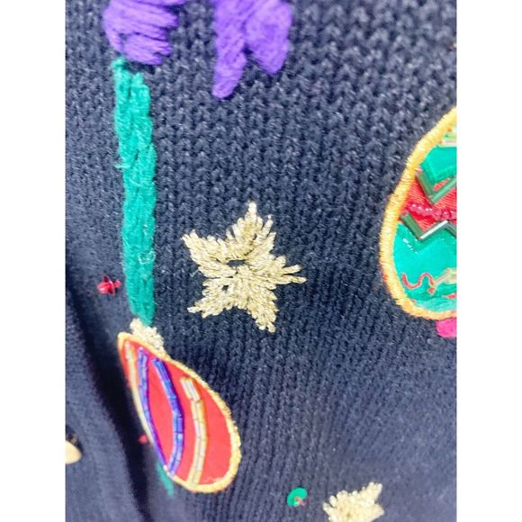 M19 Kathie Lee Collection Christmas Ornaments Xmas Holiday Sweater Vest Sz ? - Picture 3 of 6